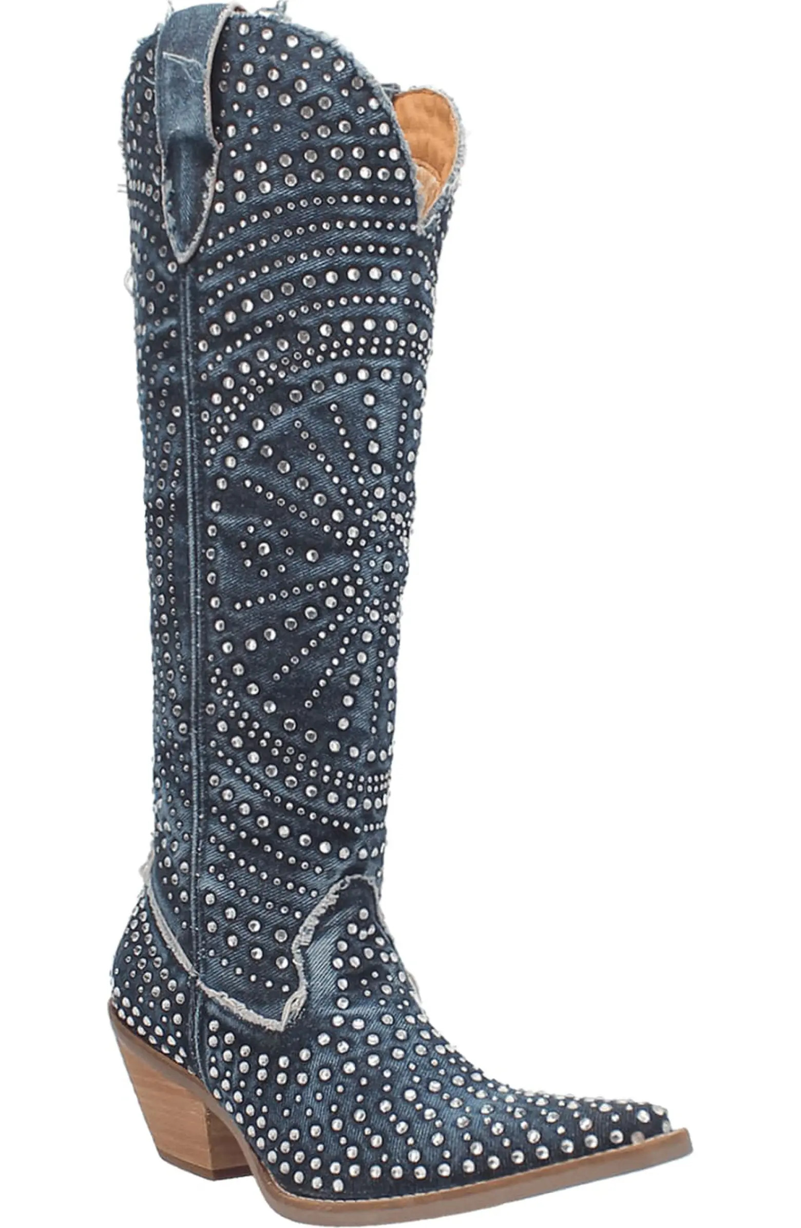 Honkeytonk Honey Knee High Denim Boot (Women) | Nordstrom