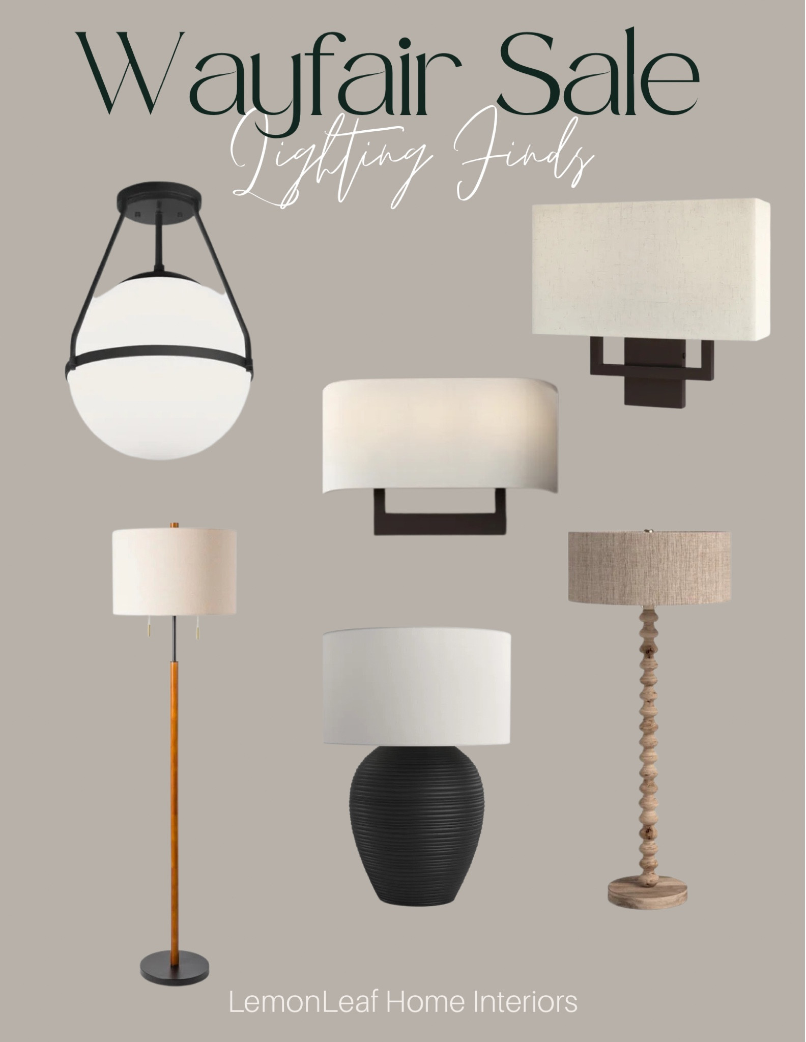 Wayfair Memorial Day sale on lighting. Floor lamps, table lamps, modern wall sconce, flush mount lights 



#LTKunder100 #LTKsalealert #LTKhome