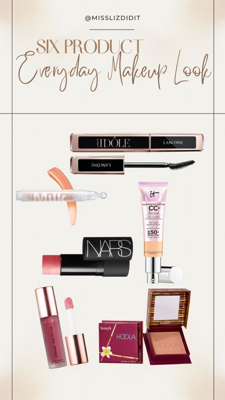 My everyday quick makeup must haves: cc cream, highlighter, bronzer, concealer and lip gloss

#LTKunder100 #LTKunder50 #LTKbeauty