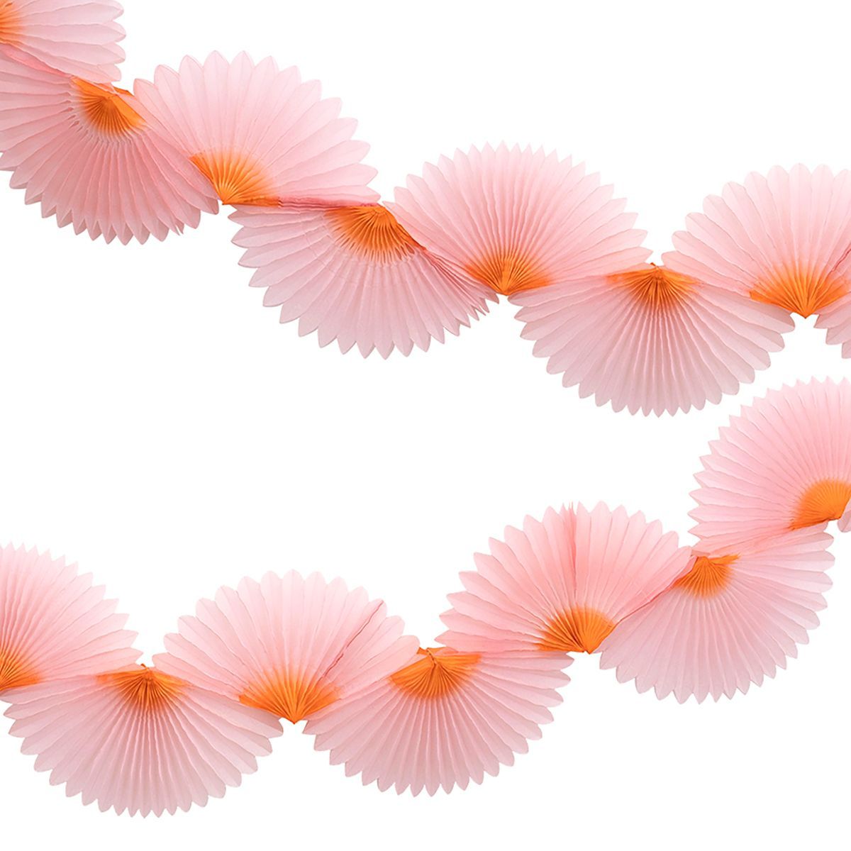 Meri Meri Pink Honeycomb Fan Garland (9' with excess cord - Pack of 1) | Target