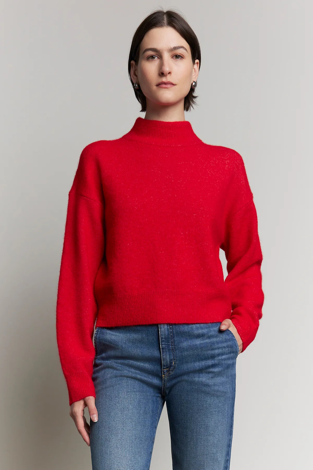 CYPRESS ALPACA BLEND MOCK NECK SWEATER | Velvet by Graham & Spencer