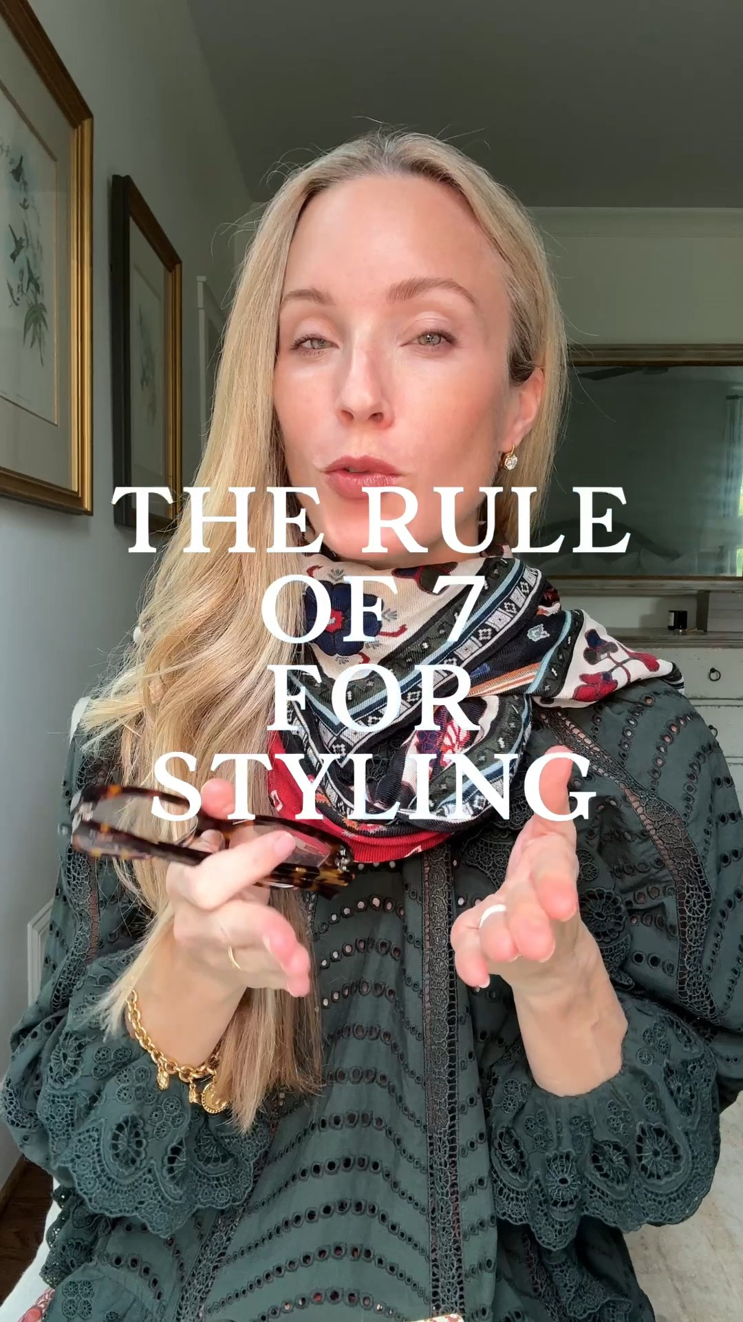 The rule of 7 for styling! ✨ If you struggle to put together outfits or ever feel stuck getting dressed, this is one of my favorite tricks 🫶🏻 Linked the example outfit plus similar & my scarf and earrings! My top is old Ulla Johnson.

#LTKootd #LTKgrwm #LTKSeasonal