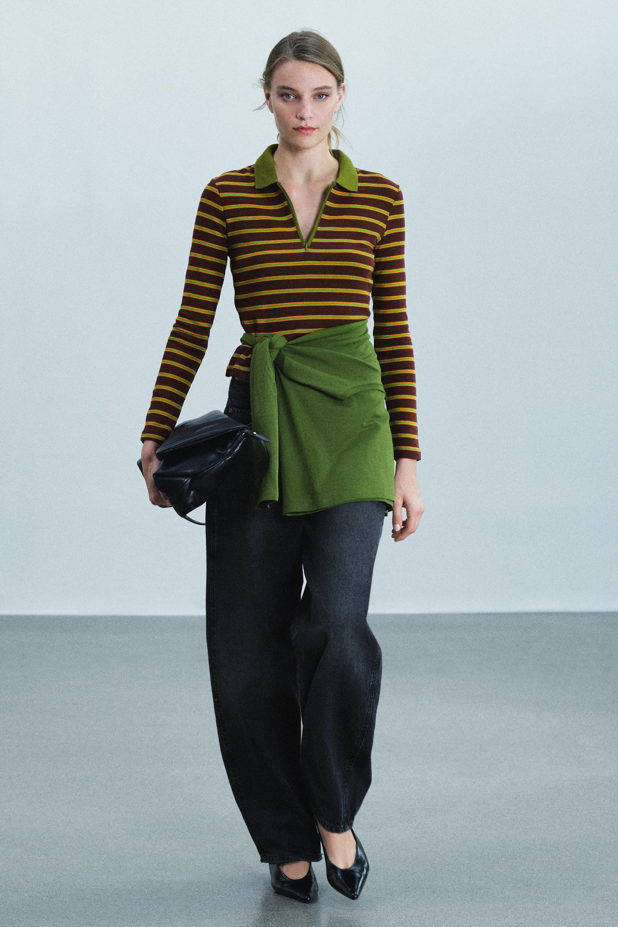 CONTRAST STRIPE POLO SHIRT | Zara US