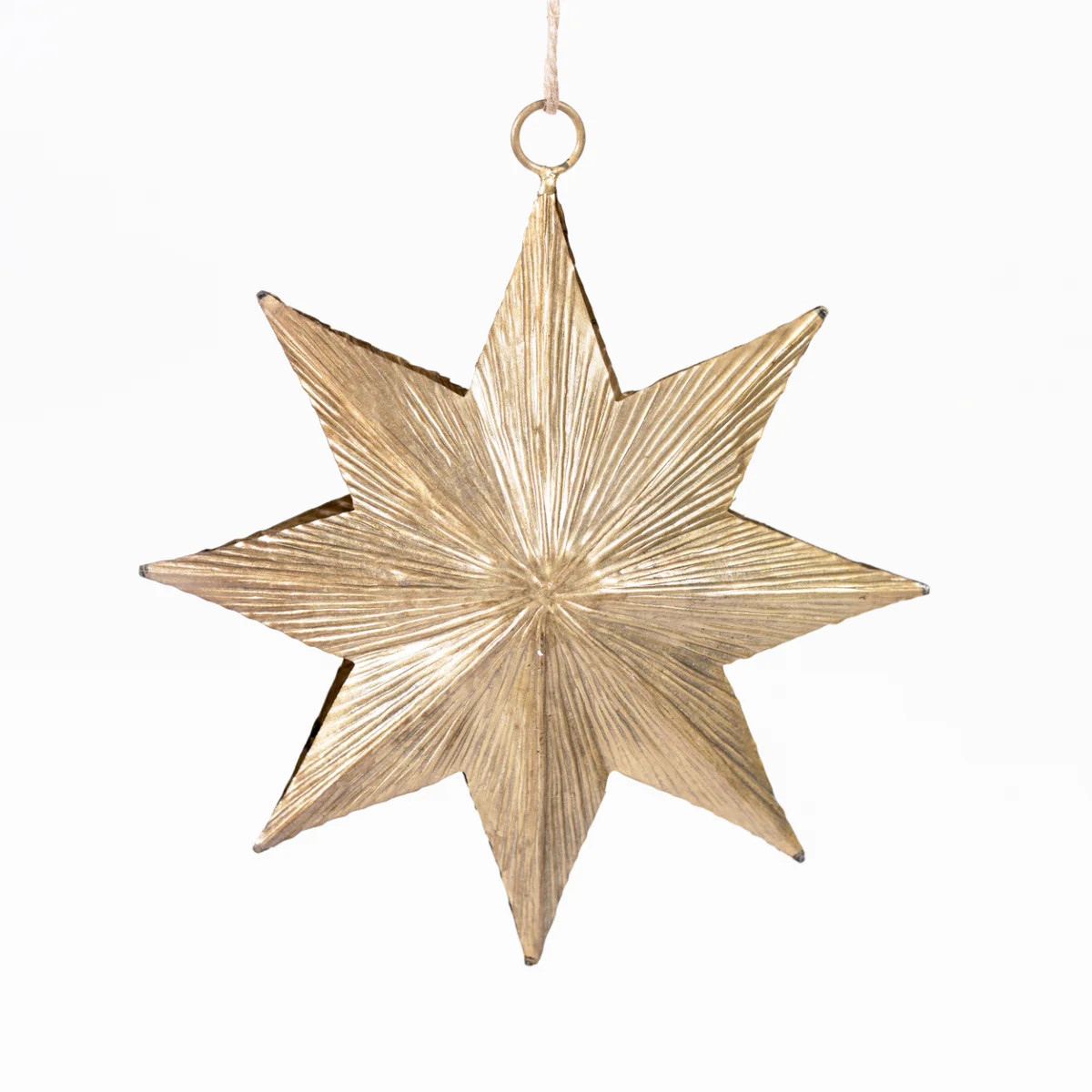 Embossed Star Ornament | Stoffer Home