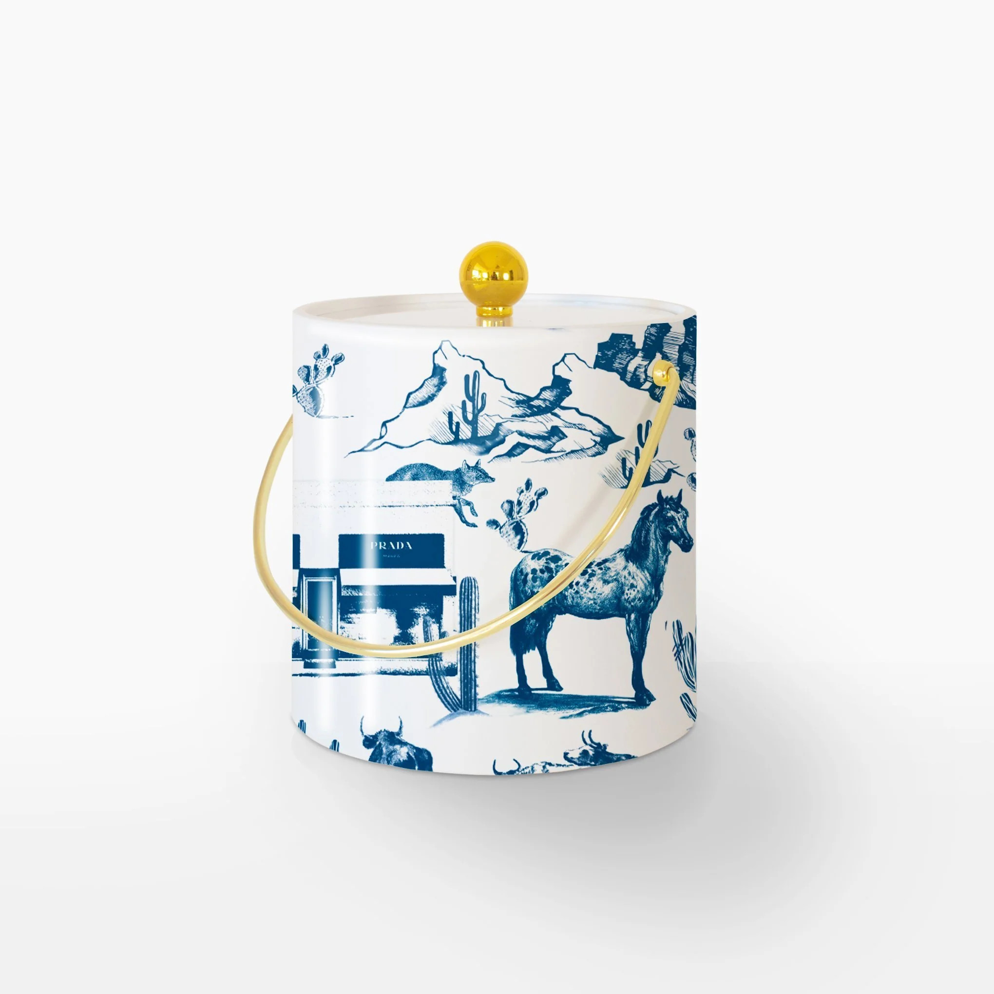 Marfa Toile Ice Bucket | Katie Kime Inc