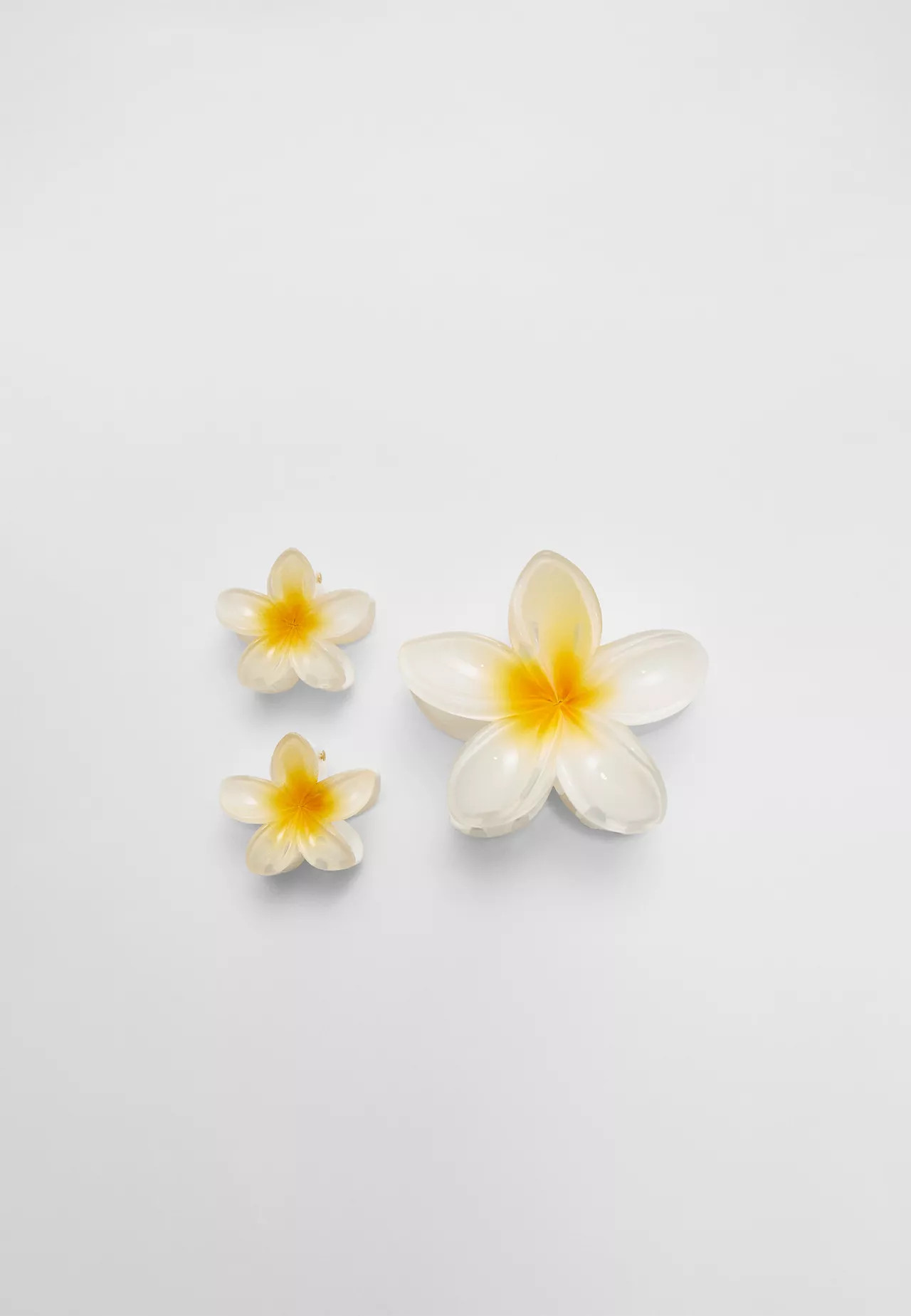 Pack of 3 floral hair clips - Women's fashion | Stradivarius United Kingdom | Stradivarius (UK)