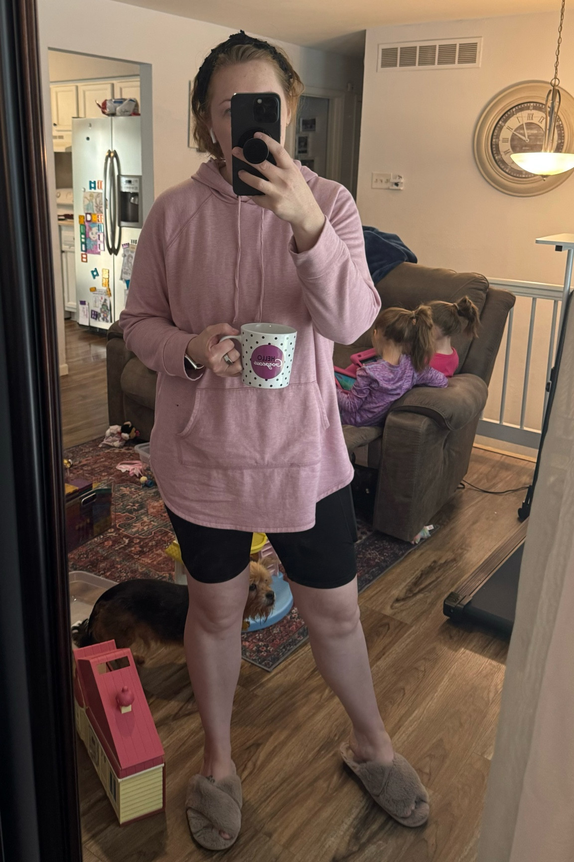 Definitely feeling the Monday vibes today (always hard after a holiday)—house was a mess, and we were running low on coffee, but we powered through! ☕️💪 Sorry for the recent silence, but I’ve been a bit preoccupied with launching my Etsy shop! Excited to be back in my routine and sharing with you all again. 💛

#LTKActive #LTKMidsize #LTKHome