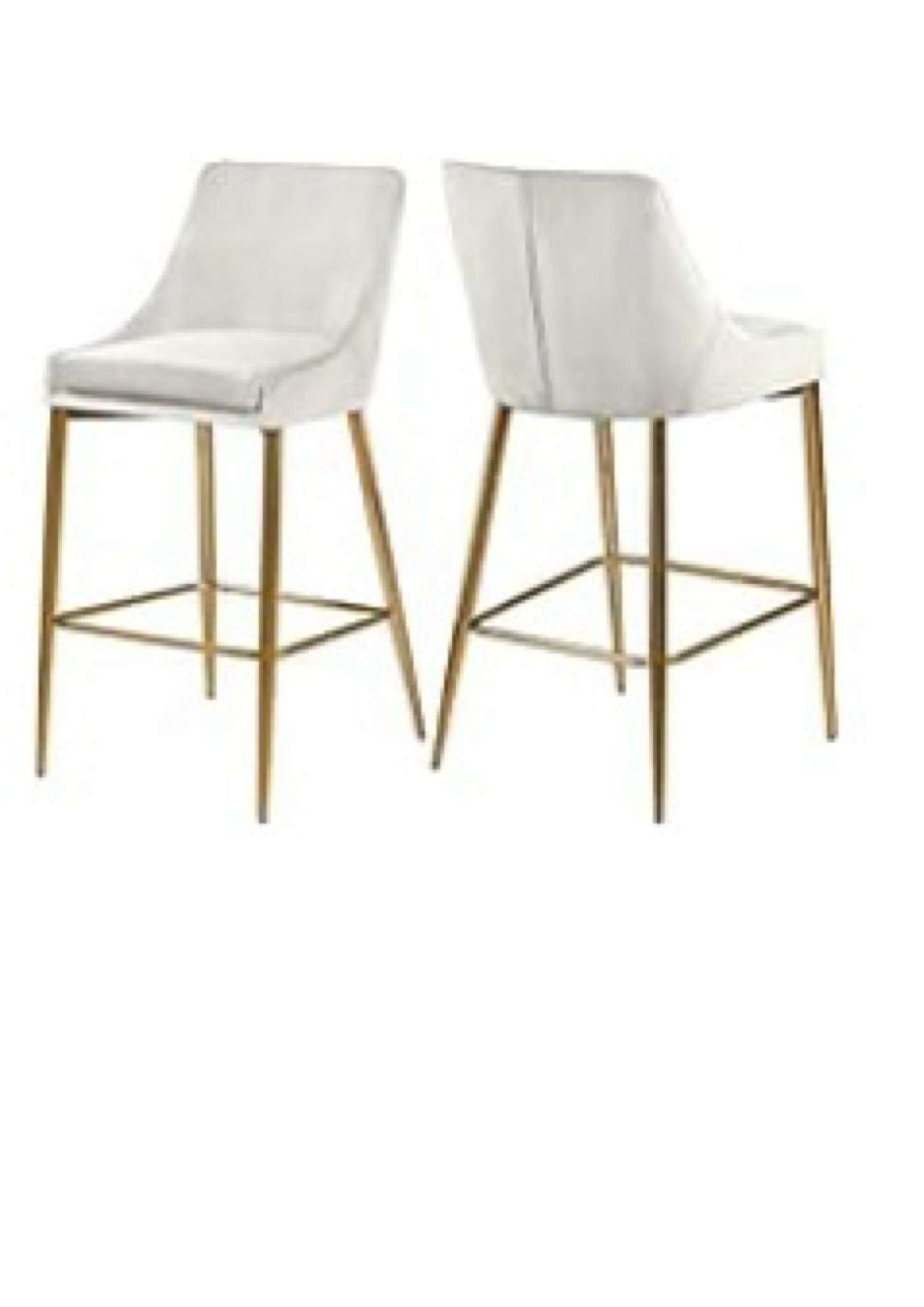 Beige velvet bar stool a with gold metal base

#LTKHome