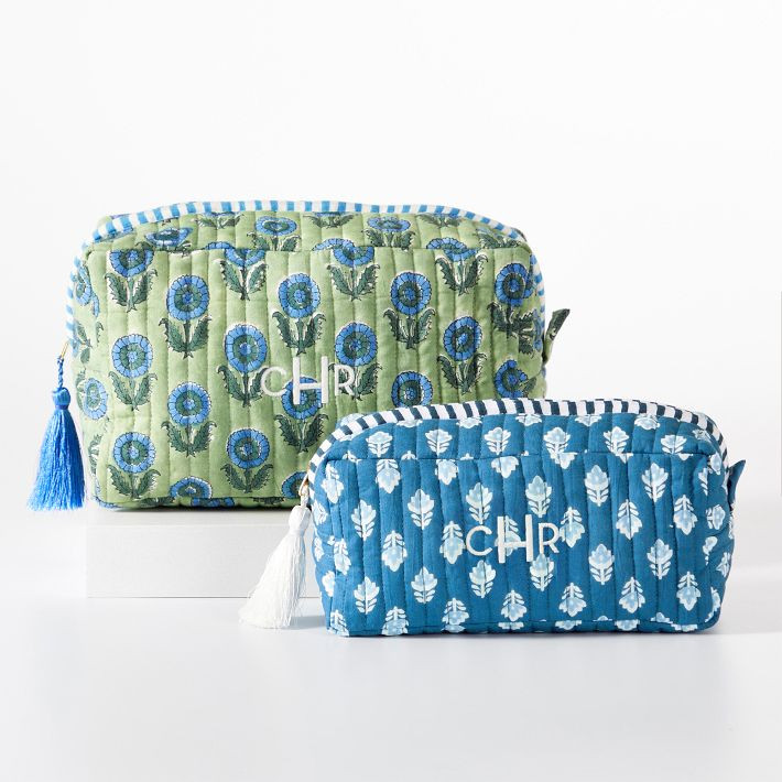 Block Print Travel Pouch Set | Mark and Graham