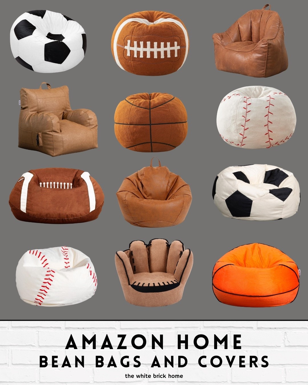 A few super fun finds from Amazon home for a sports themed bedroom! 

🖤🖤

Boys room, boys bedroom, kids room, kids bedroom, sports themed bedroom, sports themed room, kids bedroom design, boys bedroom design, baseball bedroom, soccer bedroom, basketball bedroom, bean bag, bean bag chairs for boys, sports themed bean bag 

#LTKFindsUnder100 #LTKKids #LTKHome