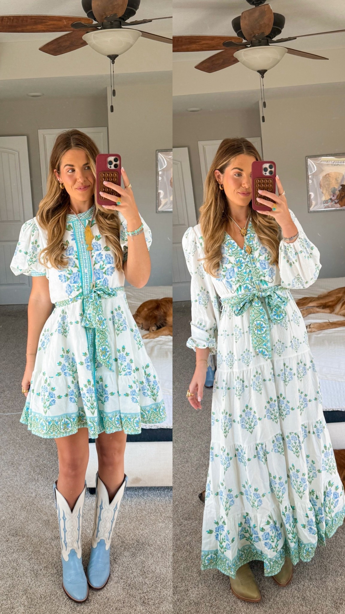 size XS in both dresses. love these for easter! code KIRA10 for first time tecovas purchases (size down half size) bolo toe are from november maker(i can’t link!) 

#LTKootd #LTKdayinmylife #LTKTall