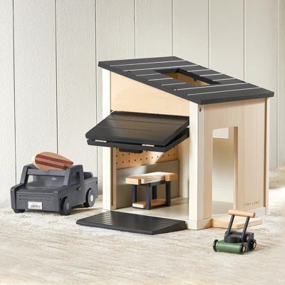 Tiny Land® Wooden Dollhouse - Garage | Wayfair North America