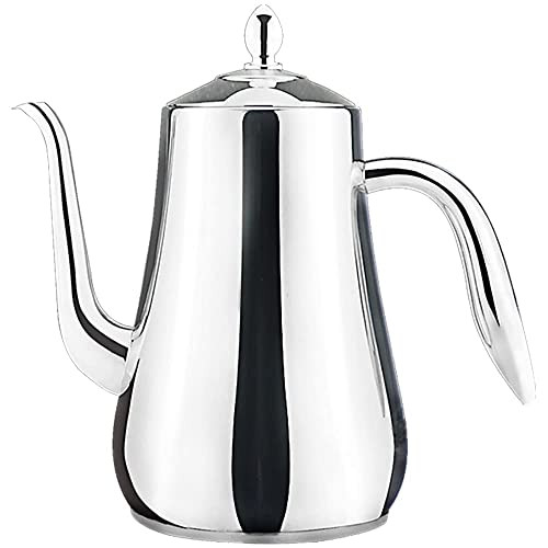 SANQIAHOME Stainless Steel Teapot with Infuser Silver 58Oz | Amazon (US)