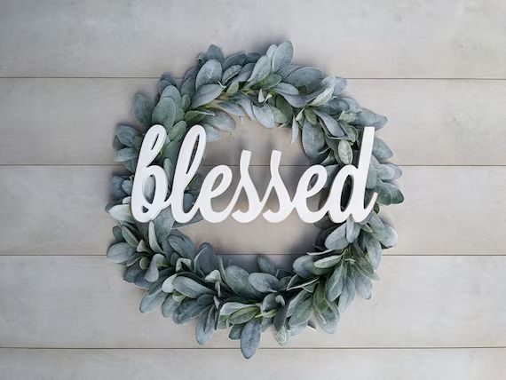 Blessed Word Cutout | Blessed wall hanging | Blessed wood sign | Etsy (US)