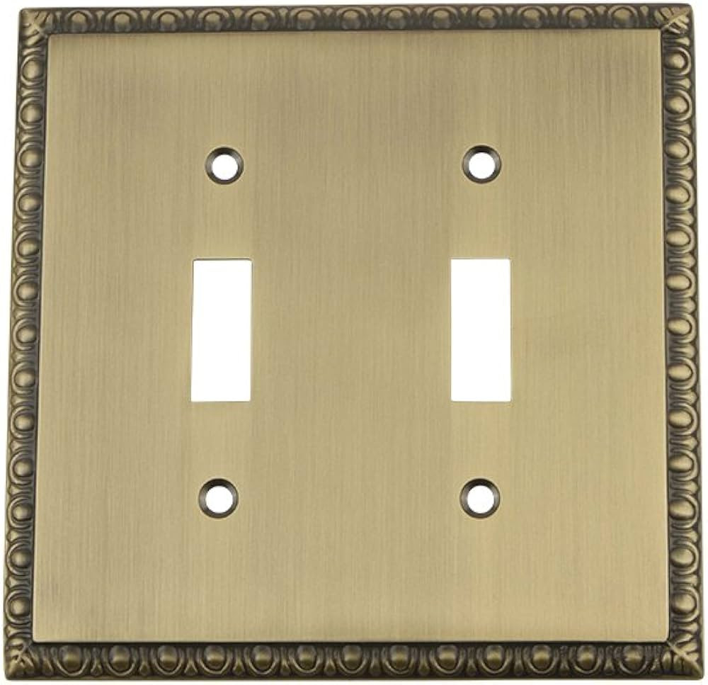 Nostalgic Warehouse Egg & Dart Deco Electrical Outlet Switch Plate Cover | Amazon (US)