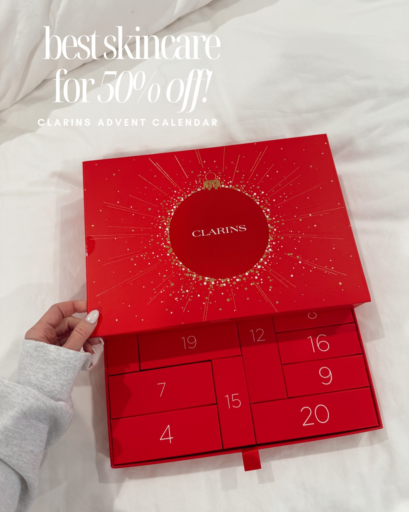 Love this skincare advent calendar 
//

gift guide for her // stocking stuffers // barefoot dreams socks // gifts for the homebody // holiday party outfit // vanity // blanket christmas gifts 