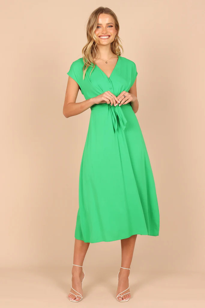 Jansen Knit Front Midi Dress - Emerald | Petal & Pup (AU)