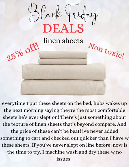 The best linen sheets are 25% off! Perfect for a gift or for yourself! Can’t recommend these enough!

#LTKhome #LTKsalealert #LTKCyberWeek