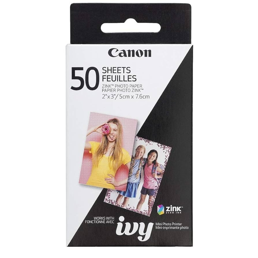 Canon 3215C001 IVY ZINK photo printer paper, 50 sheets | Amazon (CA)