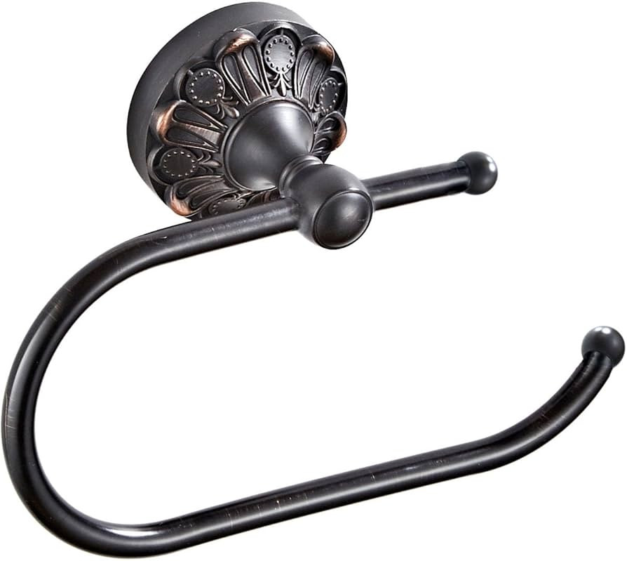 Oil Matte Black Toilet Paper Holder Wall Mounted 18.5cm/7.28'' Antique Brass Tissue and Towel Hol... | Amazon (US)