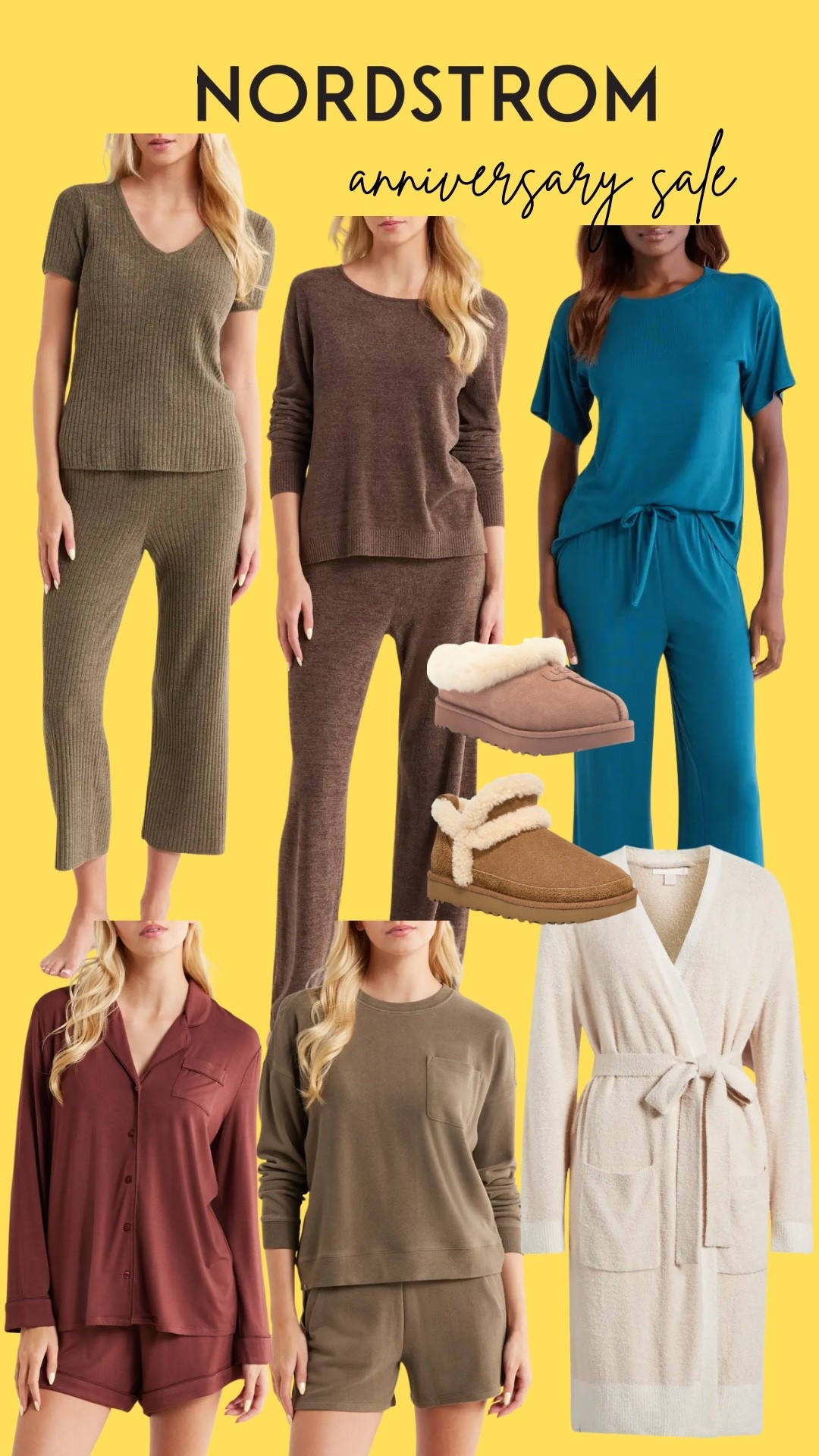 Nordstrom anniversary pajamas set, sleepwear, loungewear, barefoot dreams, robe, Uggs, slippers, matching set, brown, olive, chestnut, kingfisher, ivory, cream. Short set, pant set, midsize

True autumn, dark autumn, soft autumn, vibrant autumn, leaf autumn, hocautumn, house of colour autumn, color analysis 

#LTKSaleAlert #LTKTravel #LTKMidsize