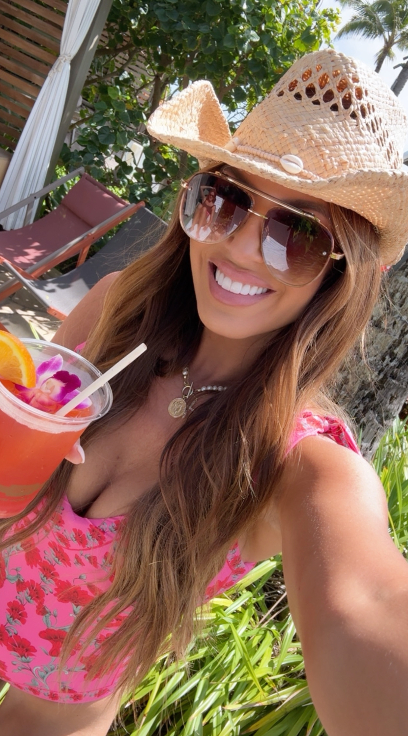 wearing a medium one piece 🩷

use code Holliew10 <3 

 #LTKTravel