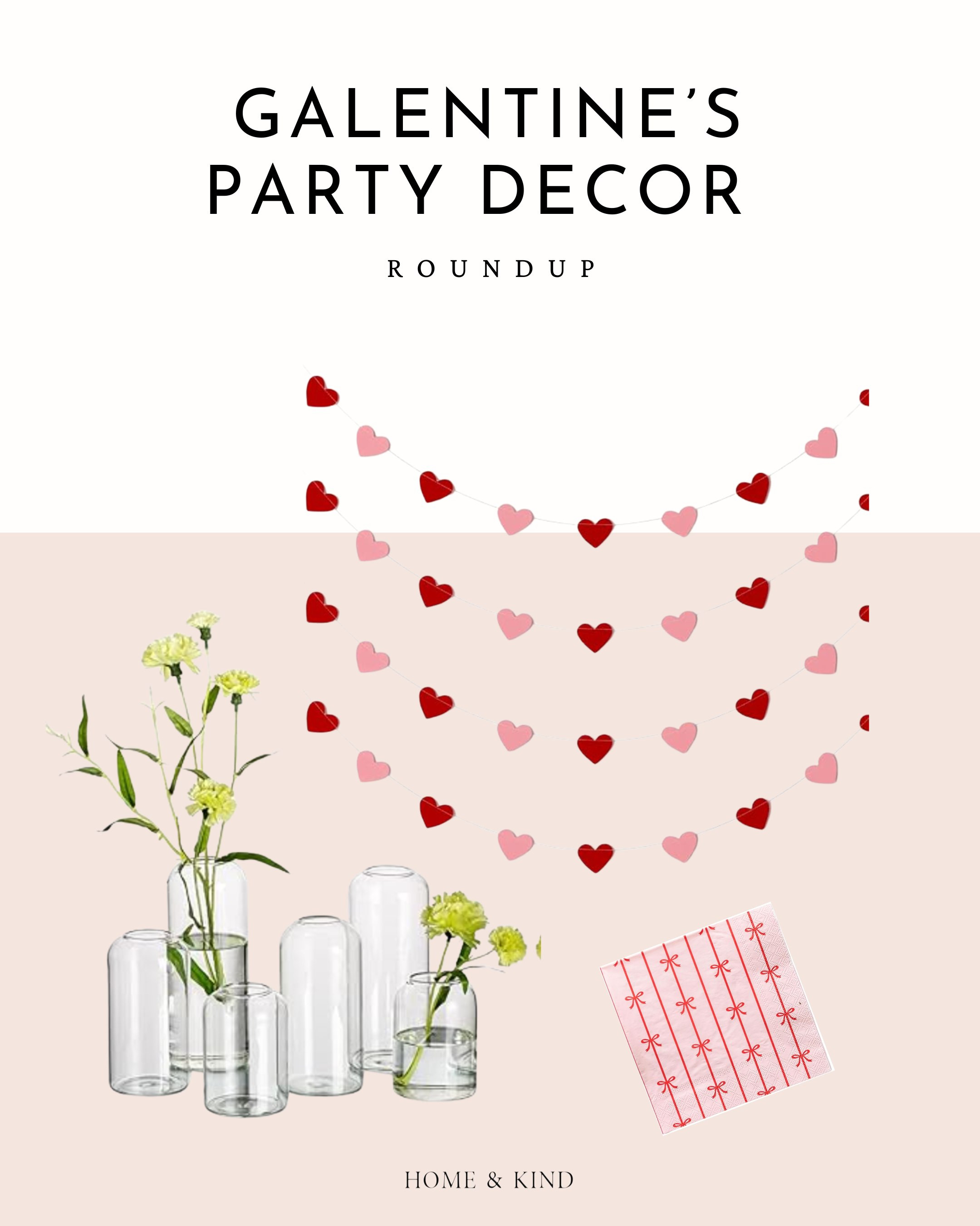 A roundup of some simple but elevated galentine's decorations!  

 #LTKWatchNow #LTKSeasonal #LTKHome