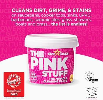 Stardrops The Pink Stuff Cleaning Paste 500g, Multi Purpose Cleaner for Kitchen, Bathroom, Tiles,... | Amazon (US)