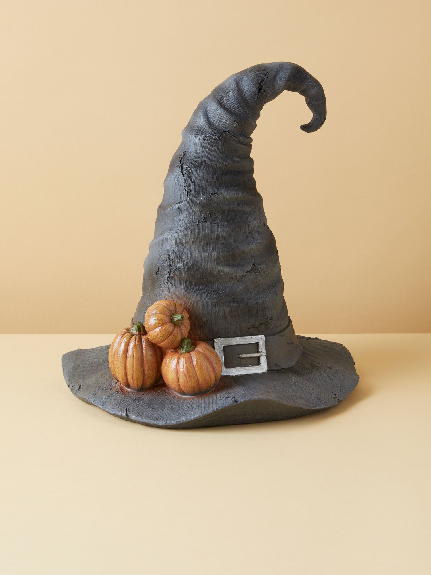 13in Witch Hat With Pumpkins Decor | Seasonal Decor | HomeGoods | HomeGoods