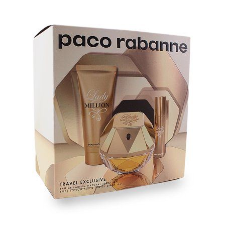 Paco Rabanne Lady Million Perfume Gift Set for Women, 3 Pieces | Walmart (US)
