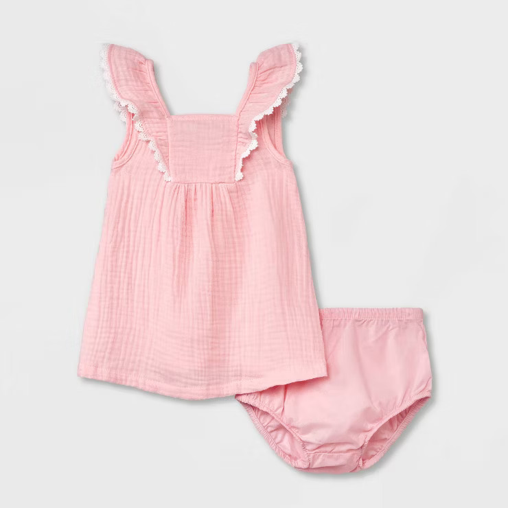 Baby Girls' Solid Sleeveless Dress - Cat & Jack™ | Target