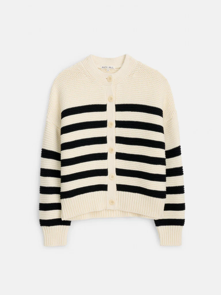 Nico Striped Cardigan in Cotton | Alex Mill