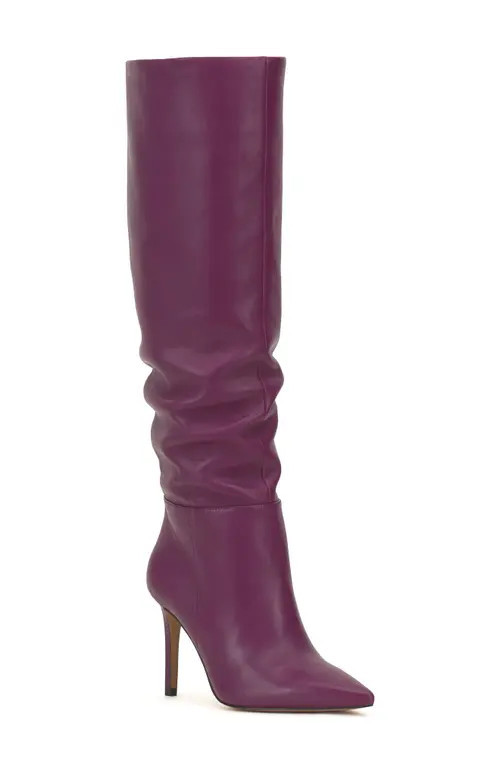 Vince Camuto Kashleigh Pointed Toe Knee High Boot in Ruby Rose at Nordstrom, Size 9 Regular Calf | Nordstrom