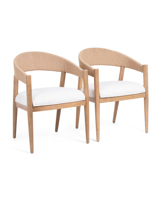 Set Of 2 23x30.25 Gracie Dining Chairs | TJ Maxx