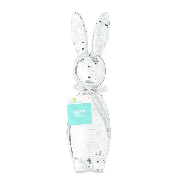 Easter Silver Disco Bunny Tabletop Decor, by Way To Celebrate | Walmart (US)