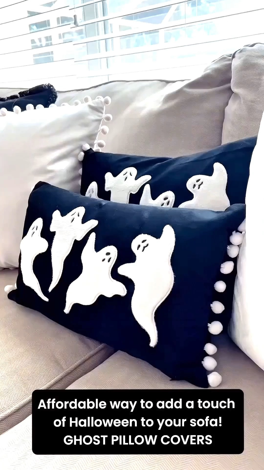 Here’s an affordable way to add a touch of Halloween to your sofa! Ghost pillow covers! They’re spooky and under $20!

Also linking other festive home accents.

#LTKSeasonal #LTKHome #LTKvlog