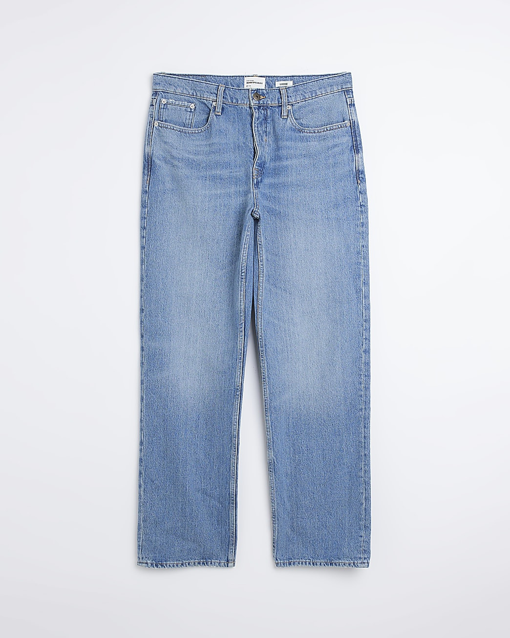 Blue baggy fit jeans | River Island (UK & IE)