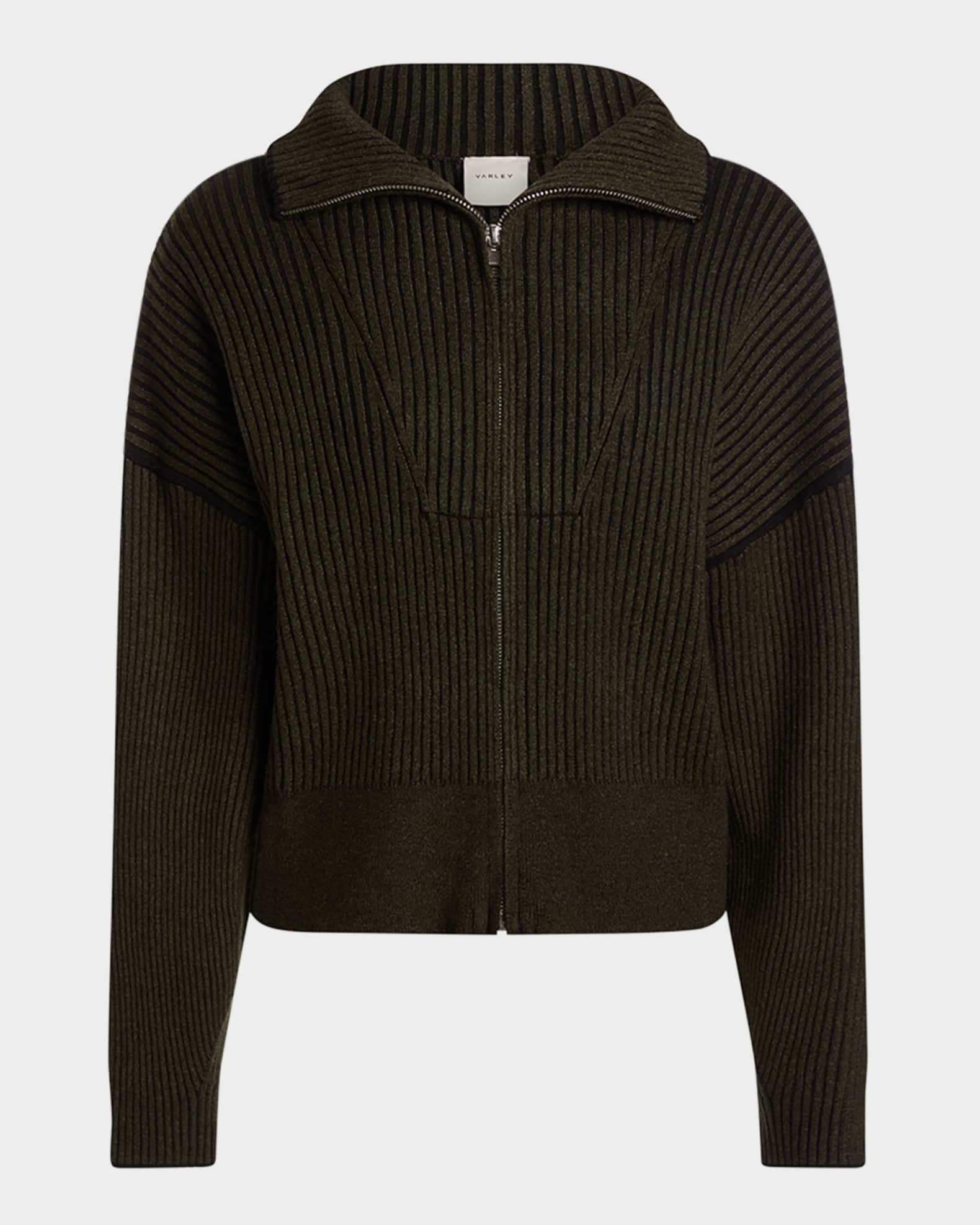 Carmen Knit Front-Zip Jacket | Neiman Marcus