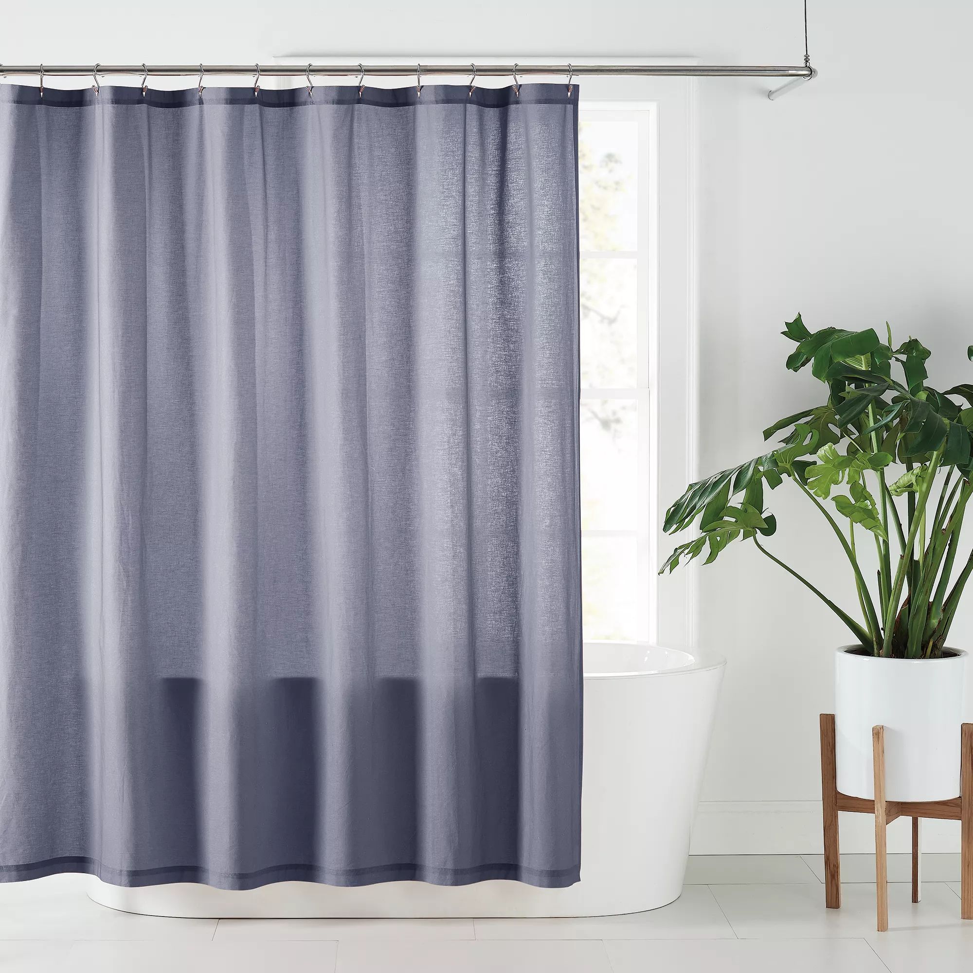 Nestwell™ Solid Hemp Shower Curtain | Bed Bath & Beyond | Bed Bath & Beyond