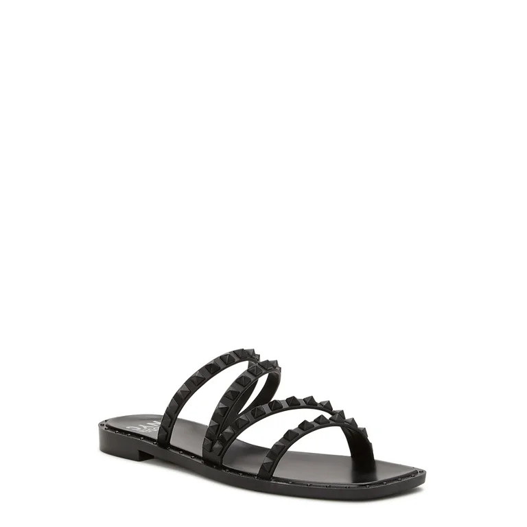 Madden NYC Women's Studded Strappy Jelly Slide Sandals | Walmart (US)