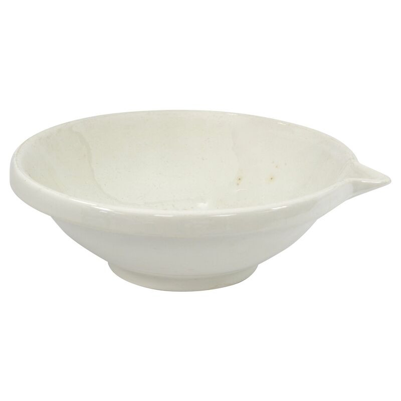 Antique White Ironstone Dairy Milk Basin | One Kings Lane