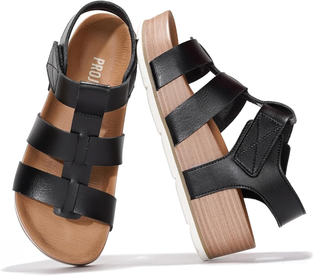 Project Cloud Platform Sandals Women - Comfortable Memory Foam Insole Ladies Wedges - Non Slip & ... | Amazon (US)