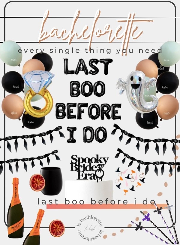 Last Boo Before I Do Bachelorette Theme #lebashlorette
🖤✨👻🌿🎃🩸

#bacheloretteparty
#lebash

#LTKParties #LTKWedding #LTKHalloween