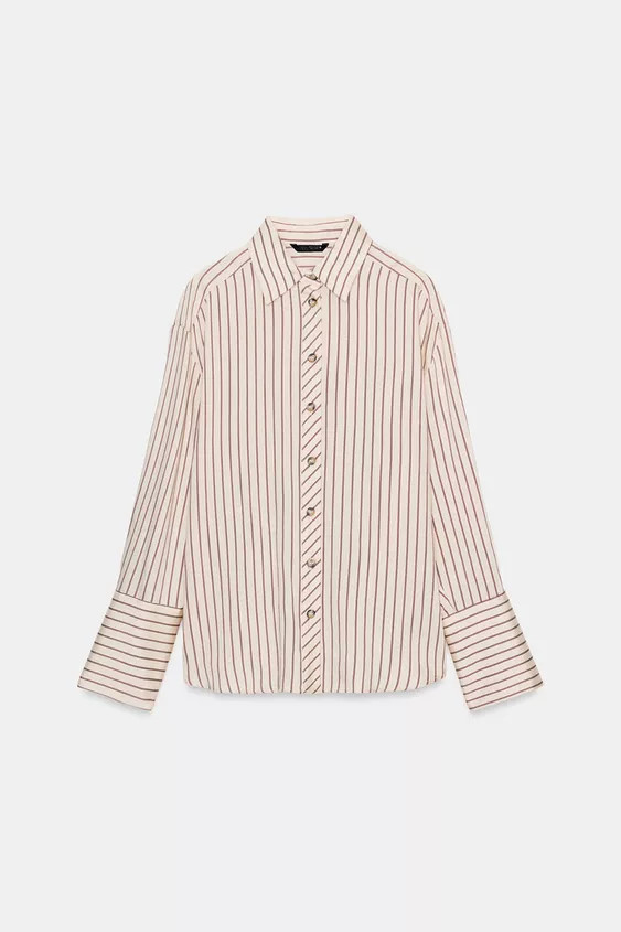 STRIPED SHIRT WITH WIDE CUFFS | Zara IT