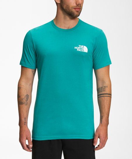 Turquoise 'Never Stop Exploring' Short-Sleeve Box NSE Tee - Men | Zulily