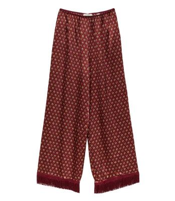 LAVON FRINGE PANT -- SAN SEBASTIAN FOULARD | DOEN