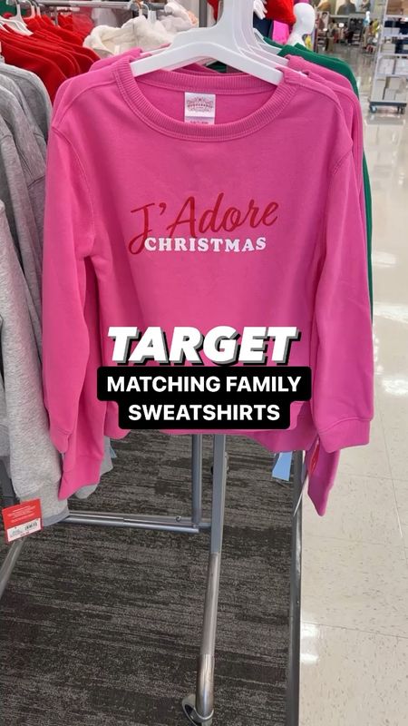 Holiday Matching Family Sweatshirts! Comment LINK for a DM with shopping info. 
These cute simple sweatshirts are reasonably priced and perfect for all the holiday festivities. You can wear it as pajamas or pair it with a sequin skirt for a holiday party ✨ I have a feeling these will sell out very quickly! 

#target #targetfind #targetstyle #sweatshirt #familypajamas #matchingpajamas #holidaystyle #newarrivals #christmas #merrychristmas #merryandbright #holidayoutfit #matching #familyoutfit #christmasparty #holiday #christmastime #shopltk 

#LTKfindsunder50 #LTKfamily #LTKHoliday