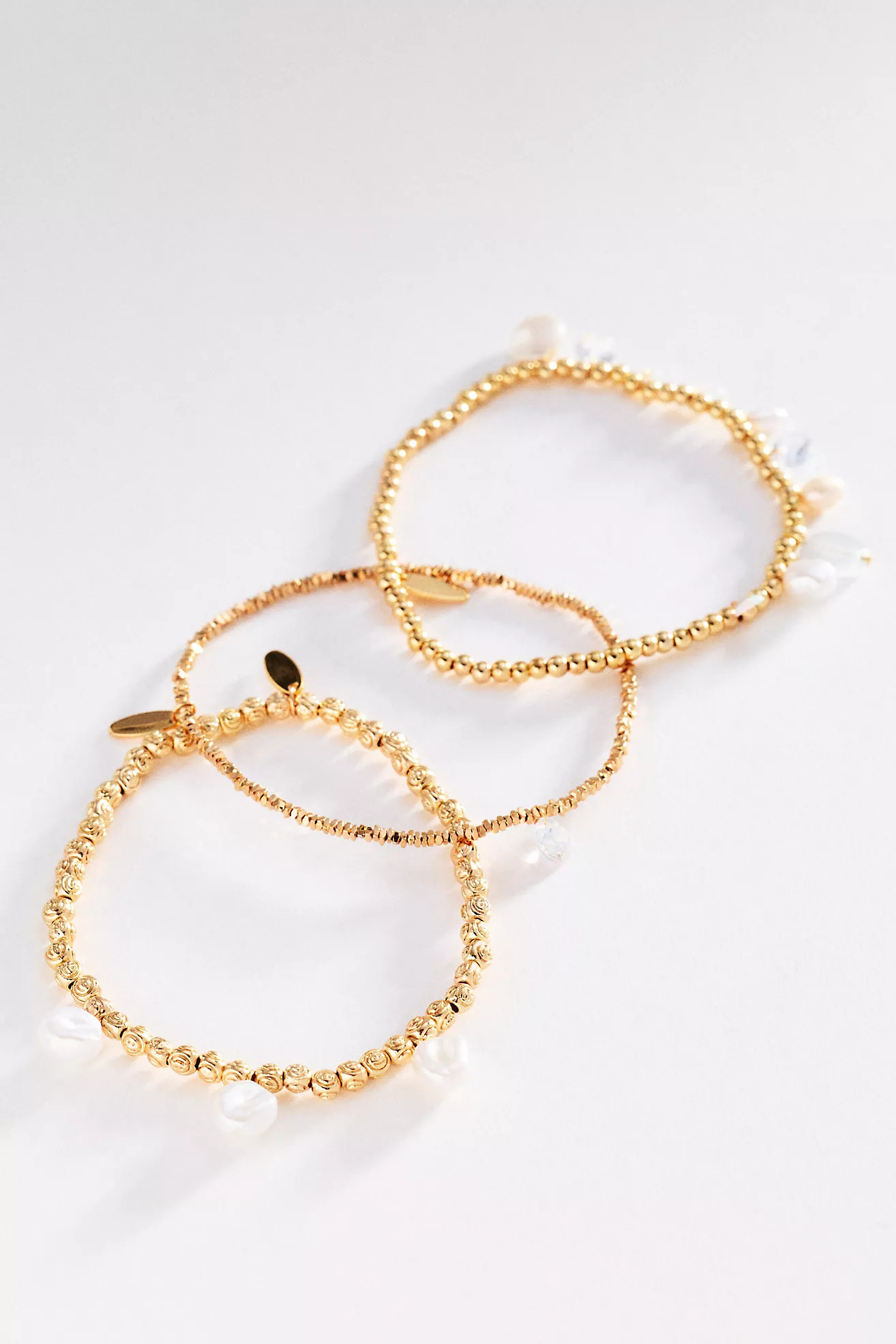 Stretch Stone Bracelets, Set of 3 | Anthropologie (US)