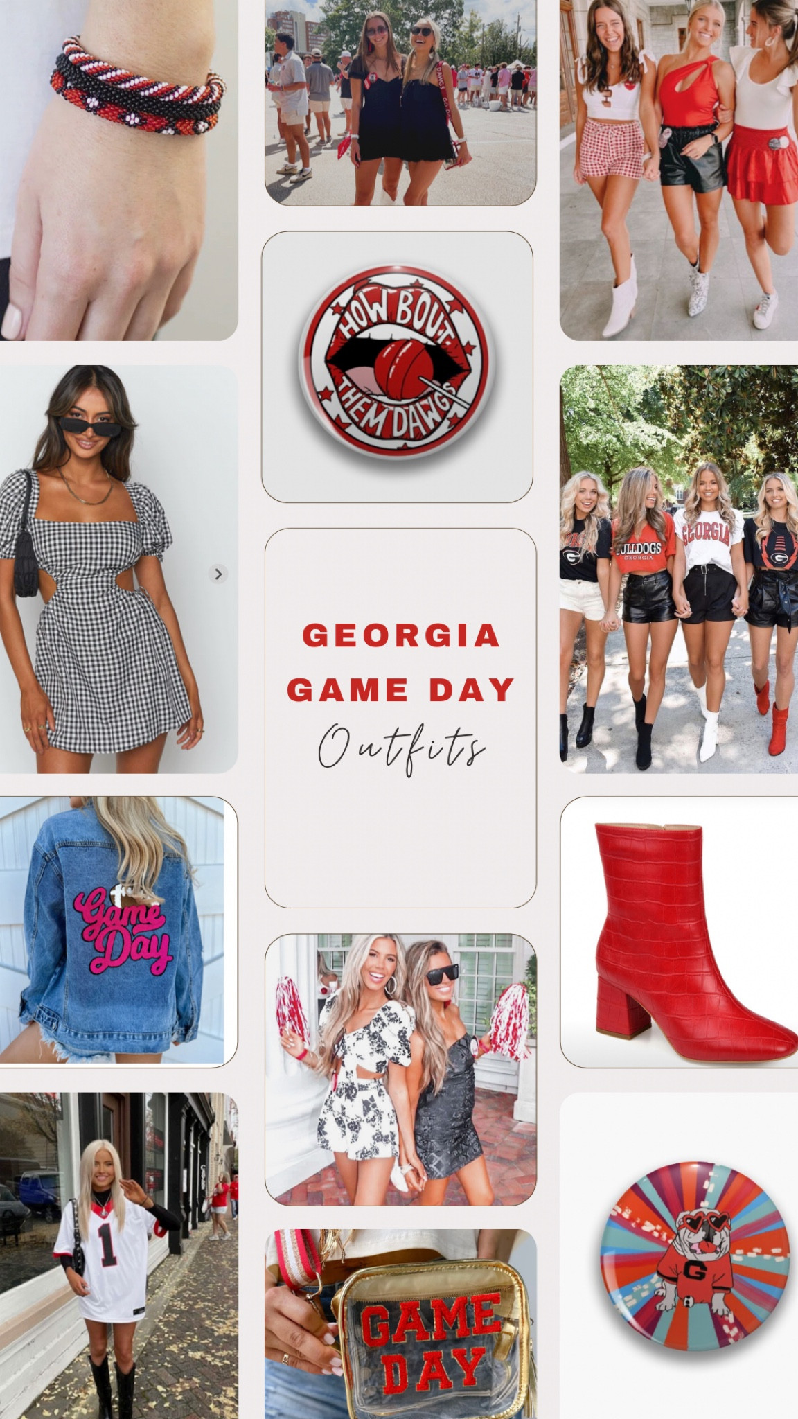 Georgia Game Day Outfits!! 



Georgia football, university of Georgia, football outfits, red and black football outfits, red and black game day outfits, fall football outfits, football jersey outfits, Athens Georgia, Dawgs football, cut football outfit, cute game day outfit, University of Georgia outfit, sorority girl outfit, sorority girl game day outfit, sec game day outfits, sec football, red and black, white and black game day outfit, white and red game day outfit, checkered dress, red boots, game day pins Georgia Pins 

#LTKBacktoSchool #LTKSale #LTKSeasonal