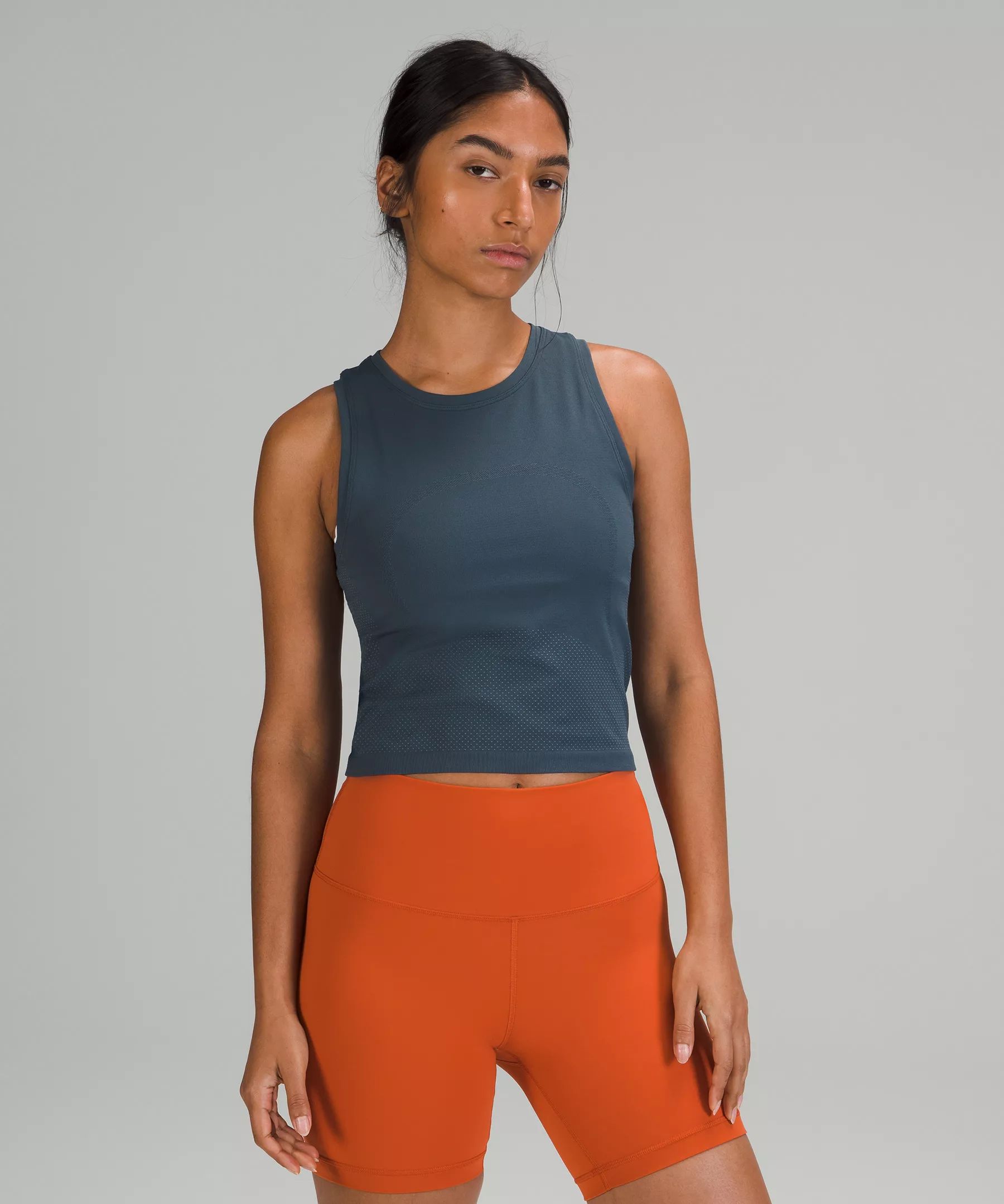 Swiftly High Neck Cropped Tank | Lululemon (US)